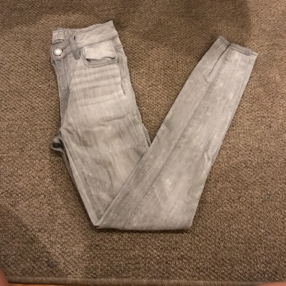 American eagle gray skinny jeans